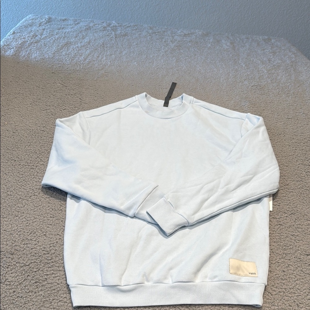 VUORI Restore Oversized Crew 2.0Vans Crewneck Sweater with Ribbed Cuffs size XS